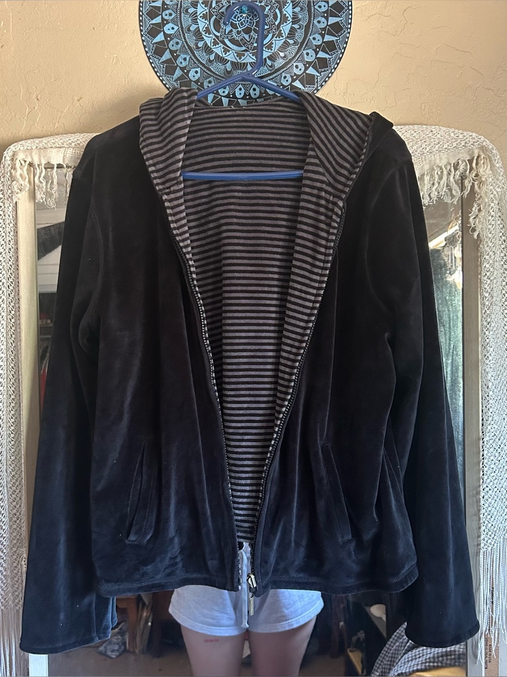 Striped reversible jacket - Picture 3 of 3